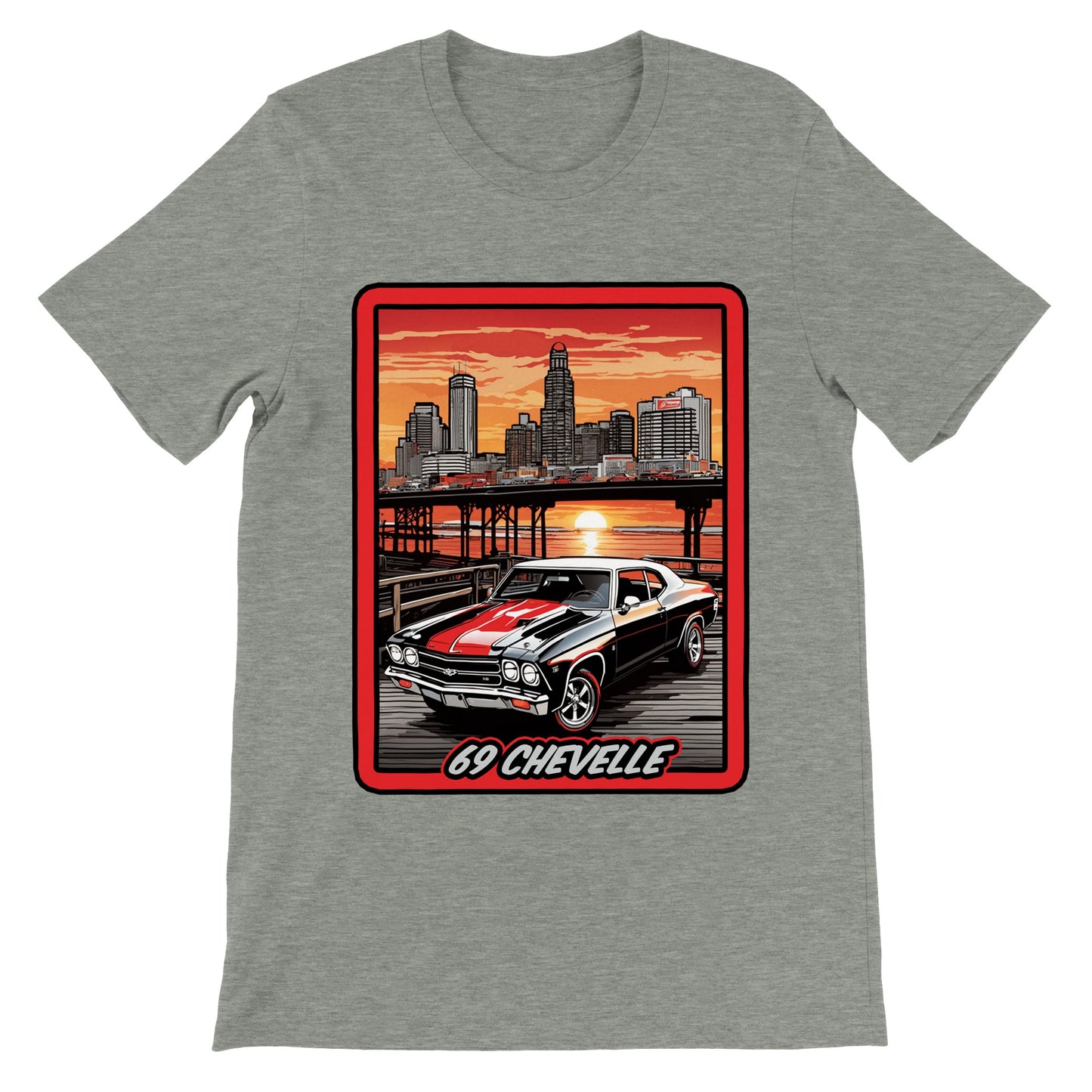 69 Chevy Chevelle overlooking Atlantic City Boardwalk