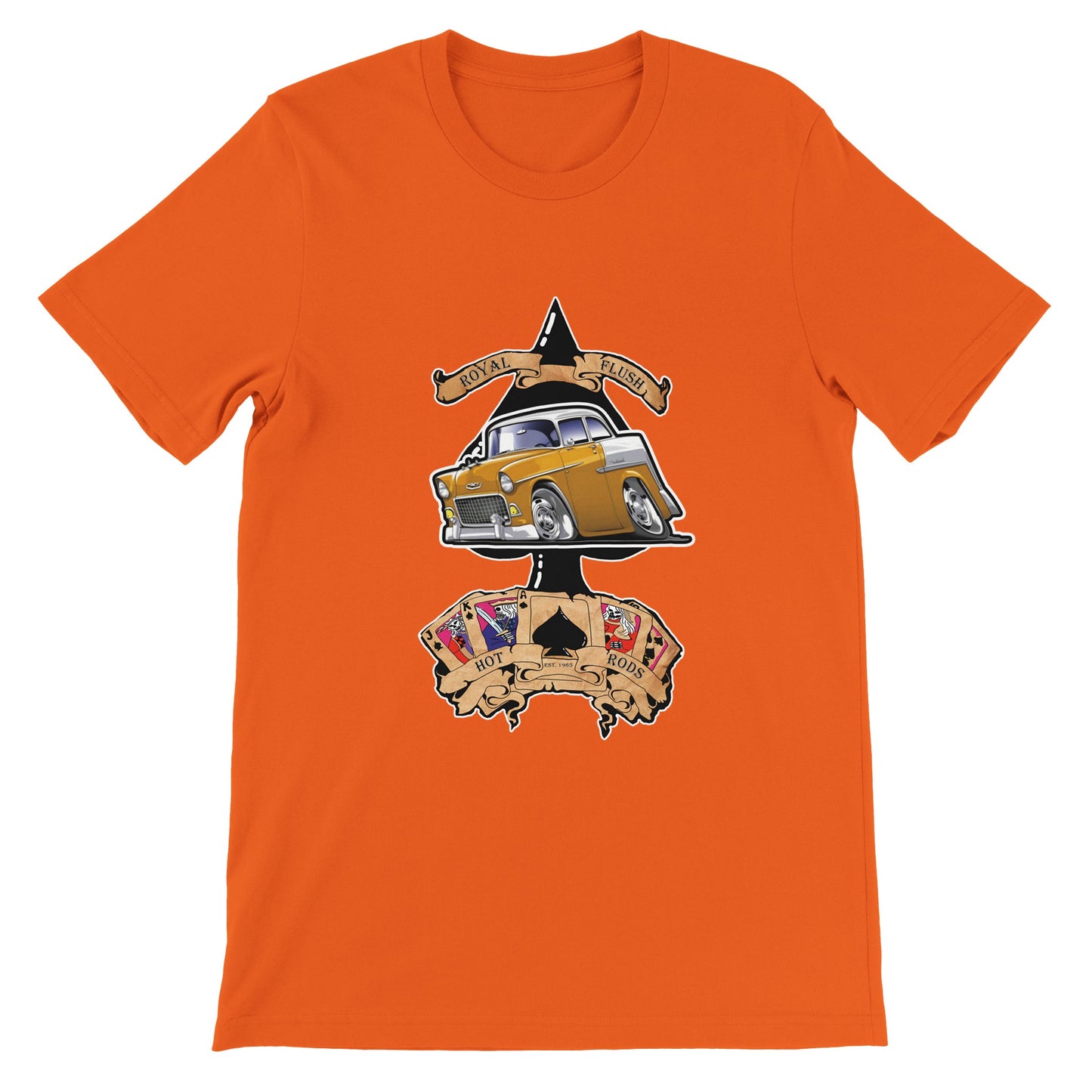 Ace of Spades: Orange '55 Chevy BelAir