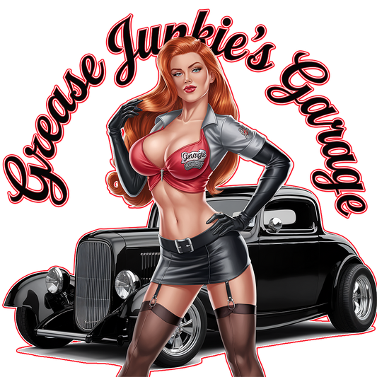 "Grease Junkie's Garage" - '32 Ford Coupe