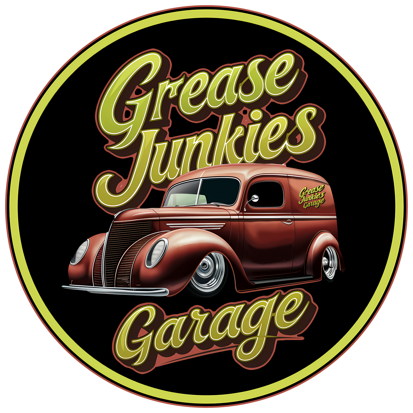 Grease Junkie's Garage - 37 Ford Panel Truck