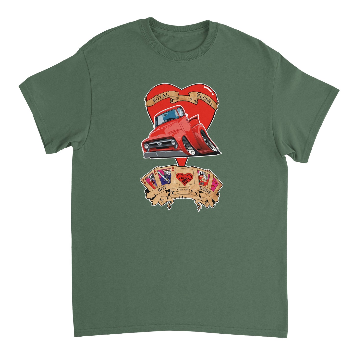 Ace of Hearts - Red '56 Ford F100 Pickup