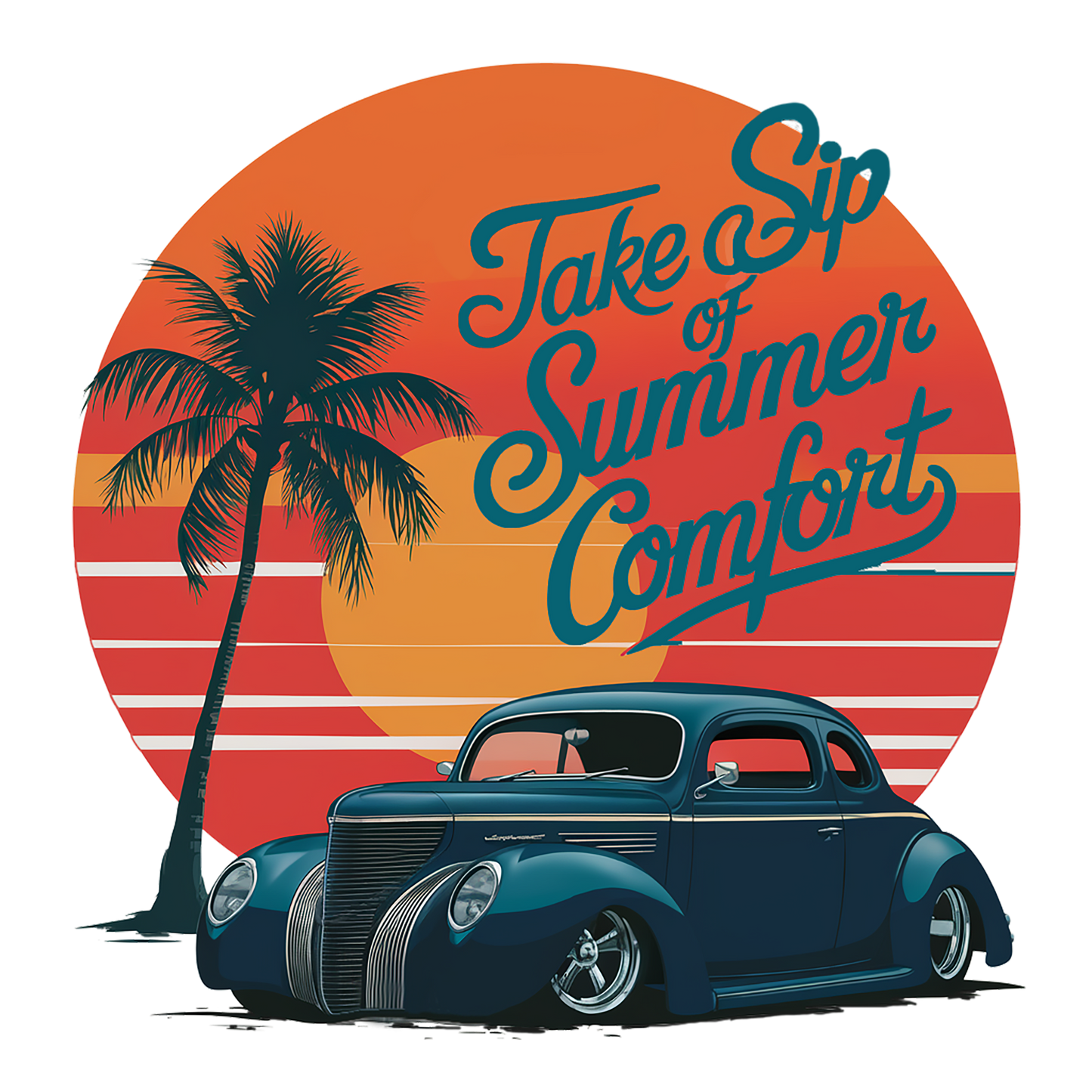 "Take a sip of Summer Comfort - With a '40 Ford