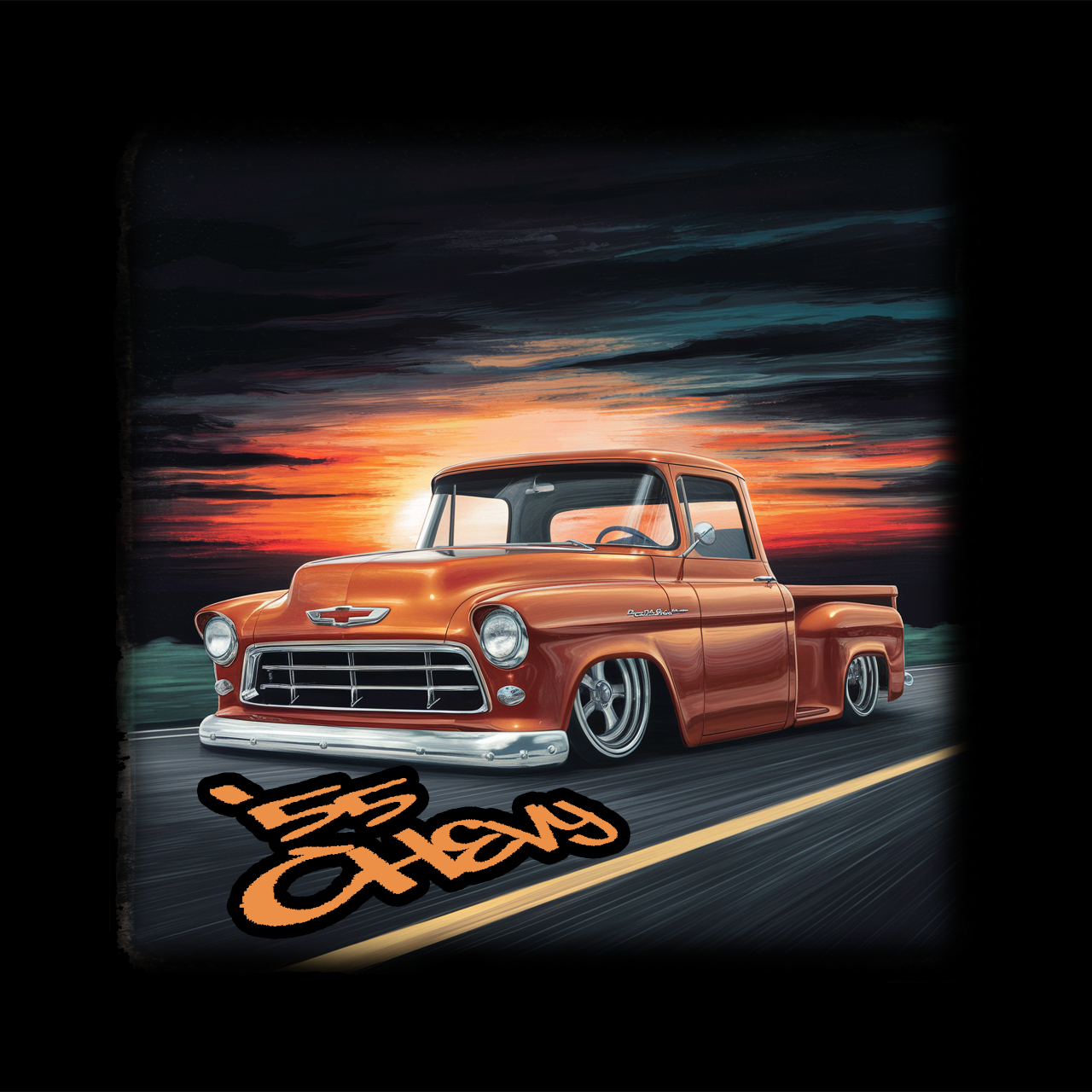 Classic '55 Chevy Pickup - Unisex Crewneck Sweatshirt