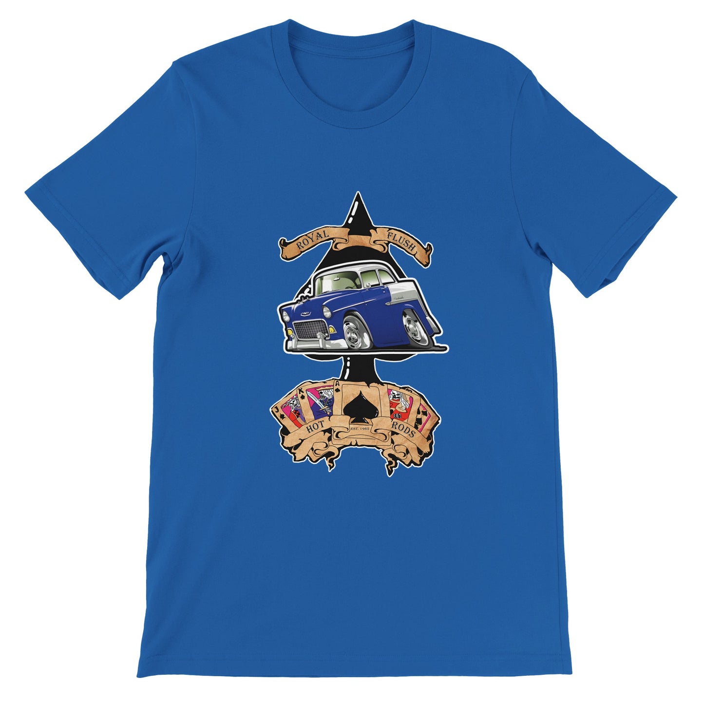 Ace of Spades: Cobalt Blue '55 Chevy BelAir
