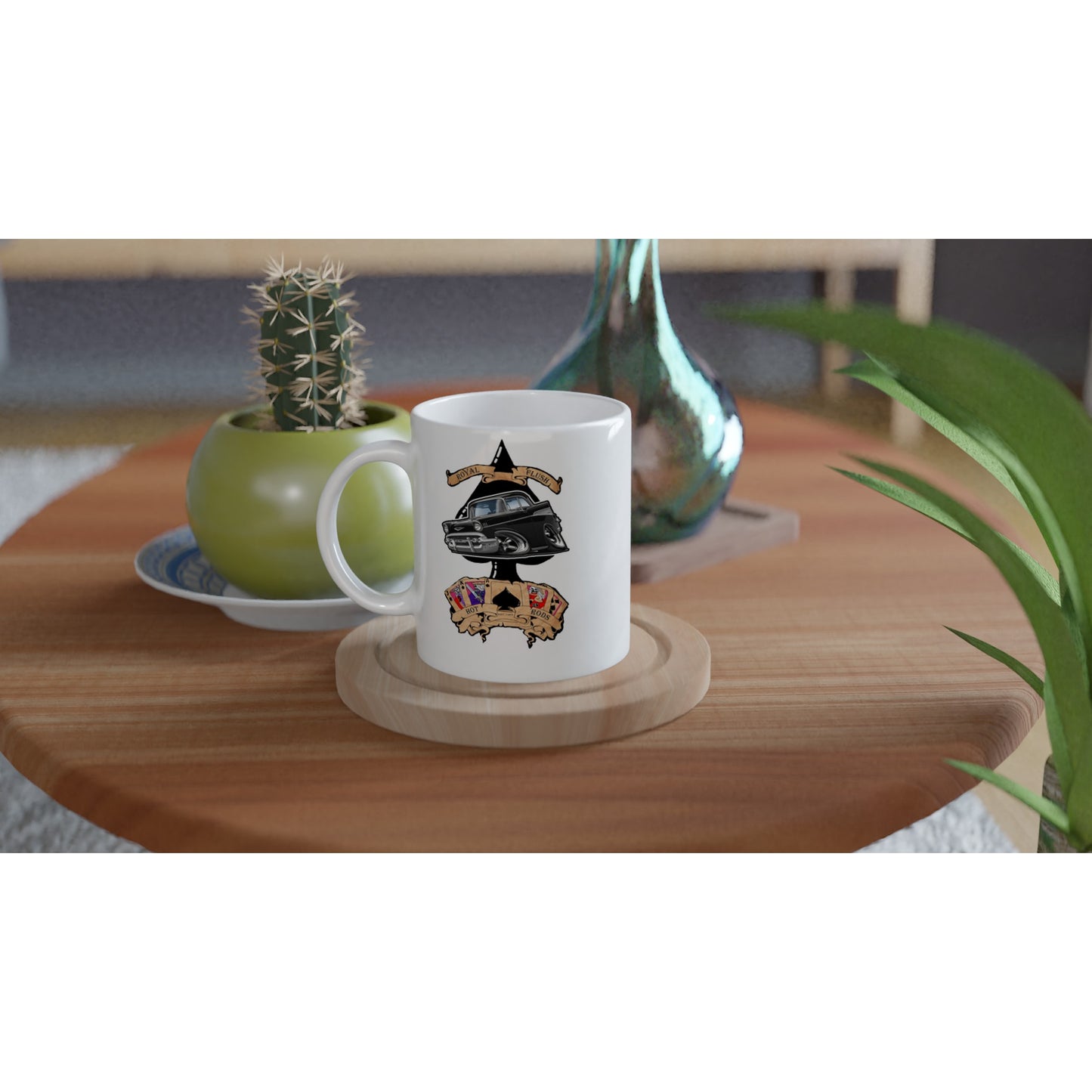Ace of Spades Black '57 Chevy 11oz Coffee Mug