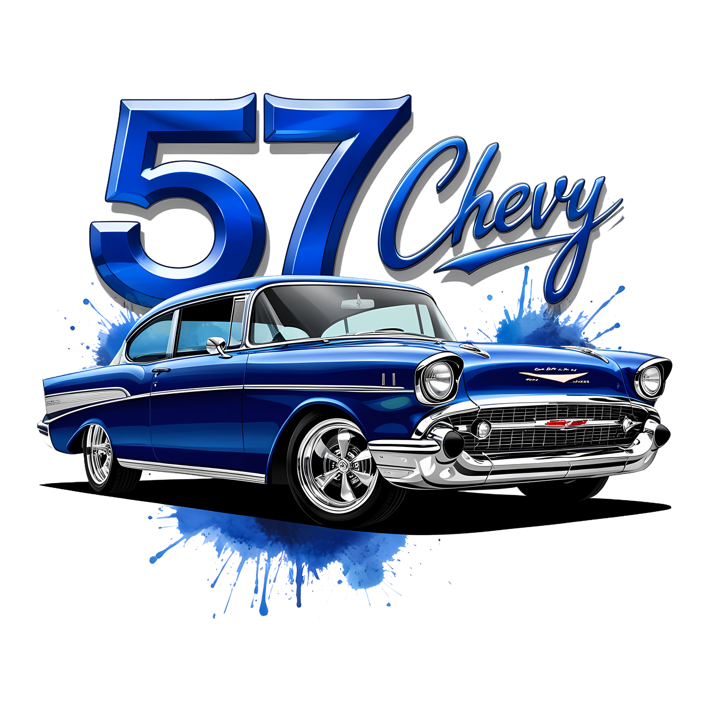 Midnight Blue '57 Chevy Belair