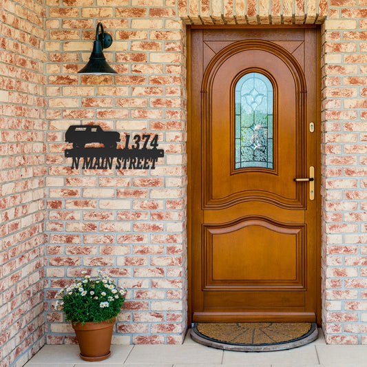 "Custom Metal Address Signs" - '79 Bronco