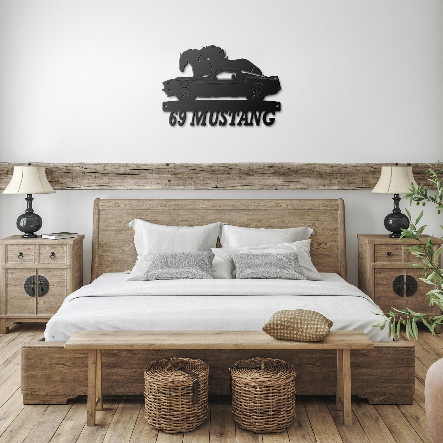 "Custom Metal Sign - 69 Mustang