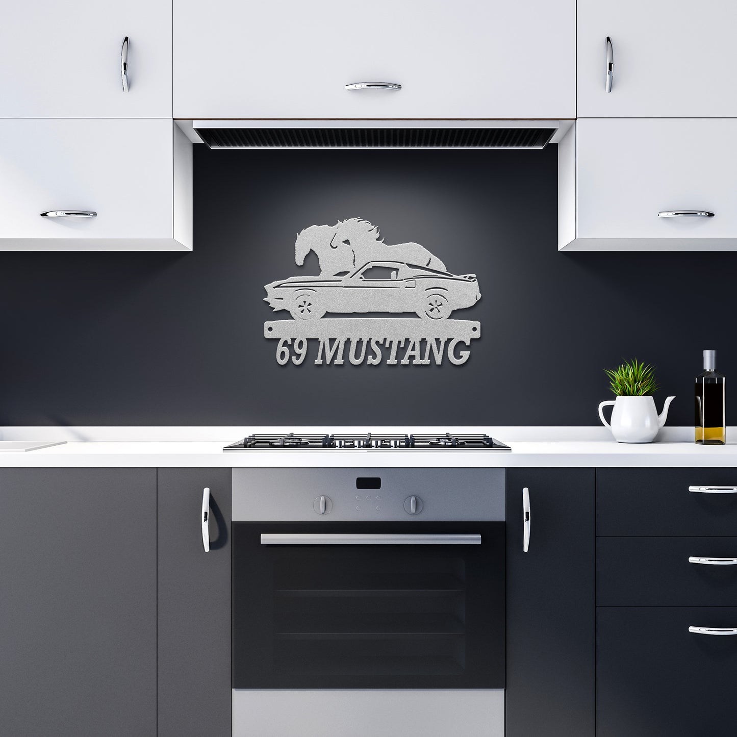 "Custom Metal Sign - 69 Mustang