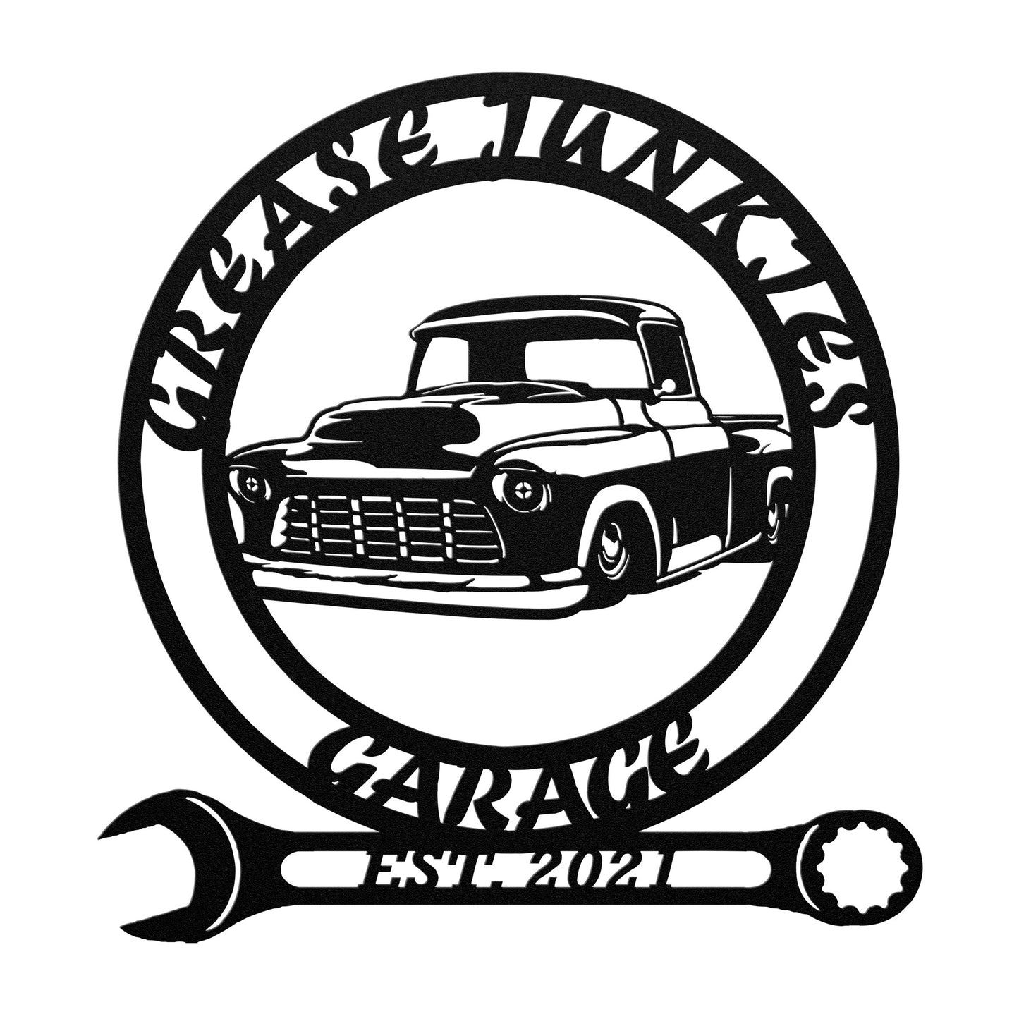 "Grease Junkie's Garage" '56 Chevy Pickup