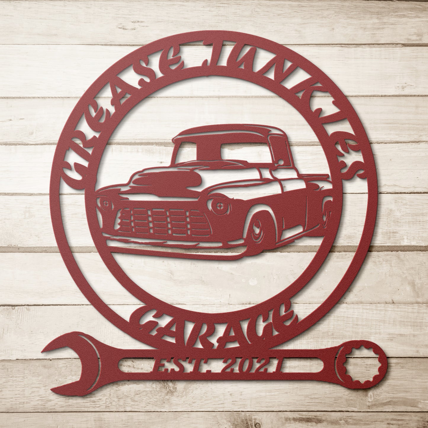 "Grease Junkie's Garage" '56 Chevy Pickup