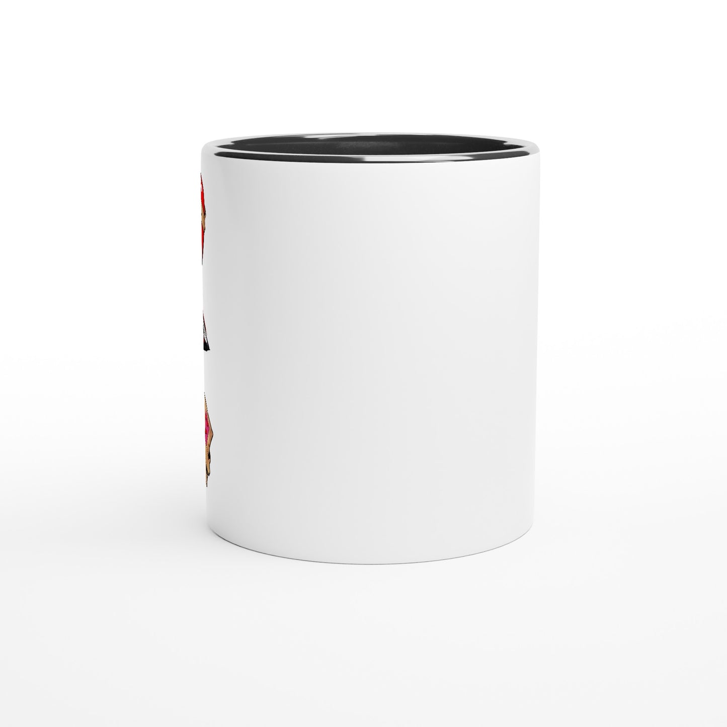 White 11oz Ceramic Mug with Color Inside