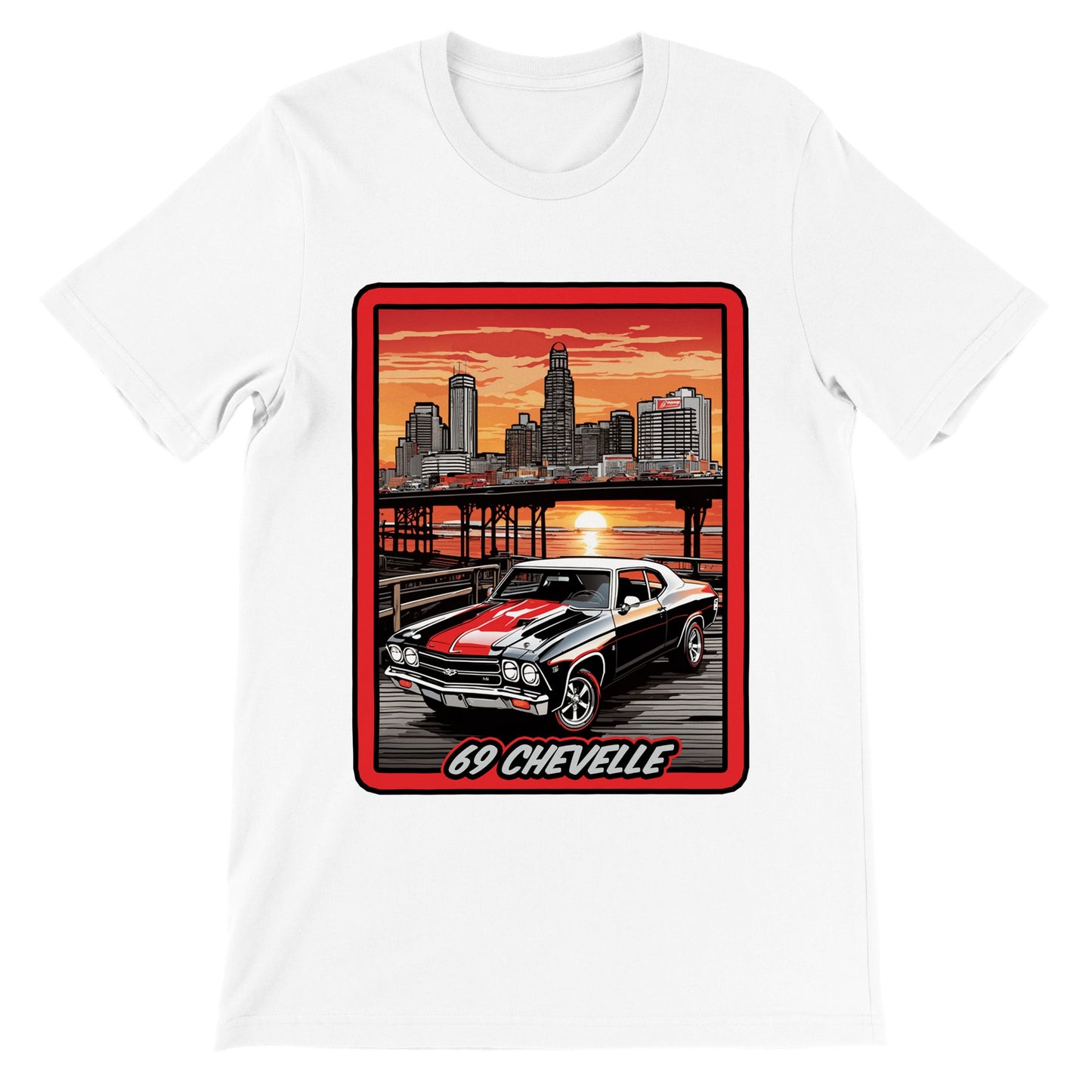 69 Chevy Chevelle overlooking Atlantic City Boardwalk