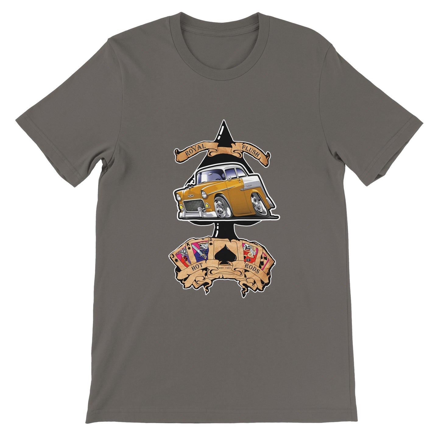Ace of Spades: Orange '55 Chevy BelAir