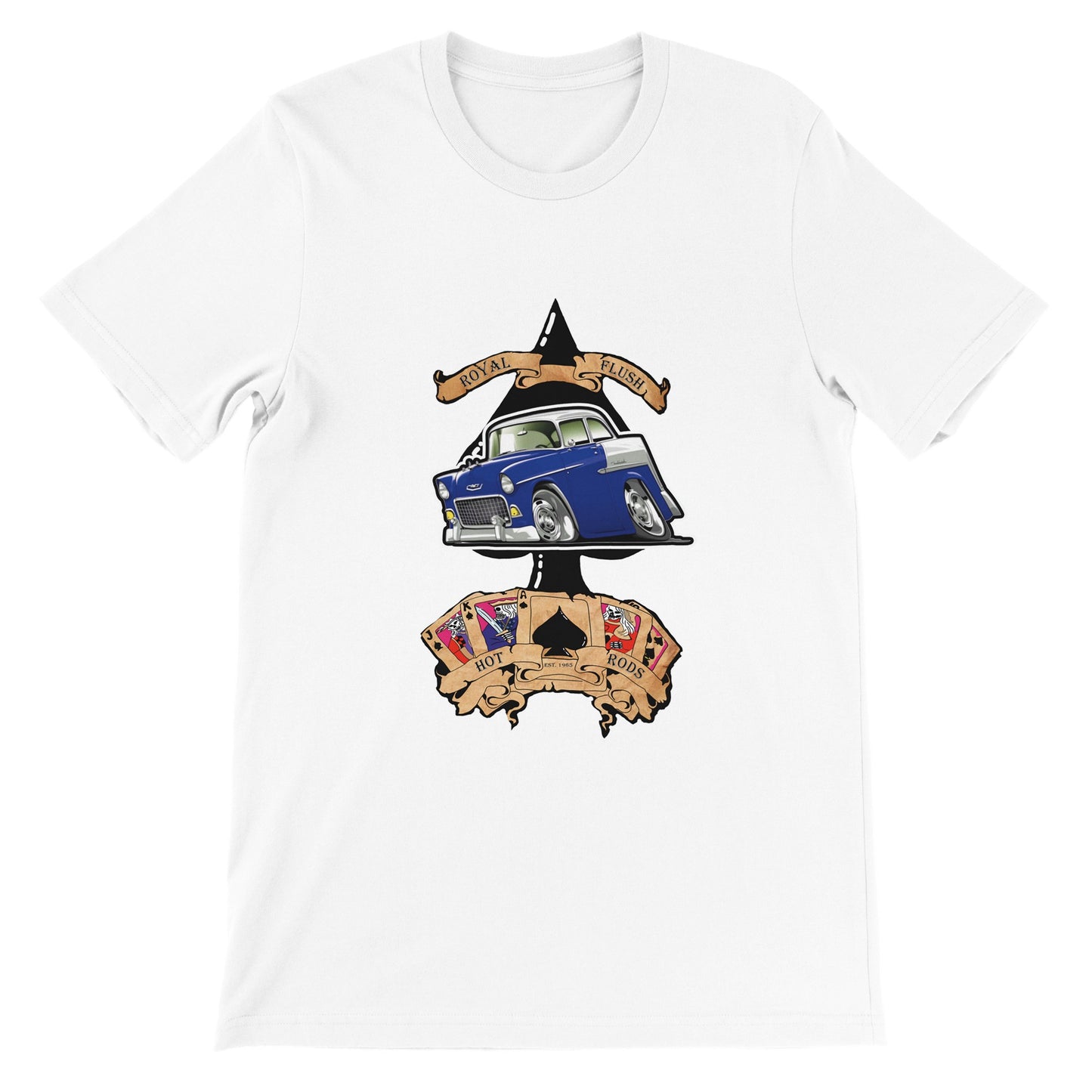 Ace of Spades: Cobalt Blue '55 Chevy BelAir