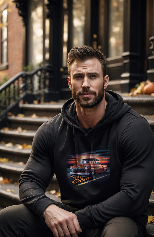 Classic '55 Chevy Pickup - Unisex Pullover Hoodie.