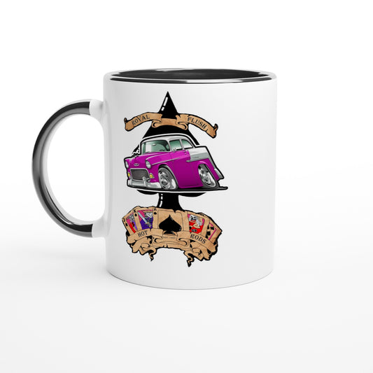 White 11oz Ceramic Mug with Color Inside