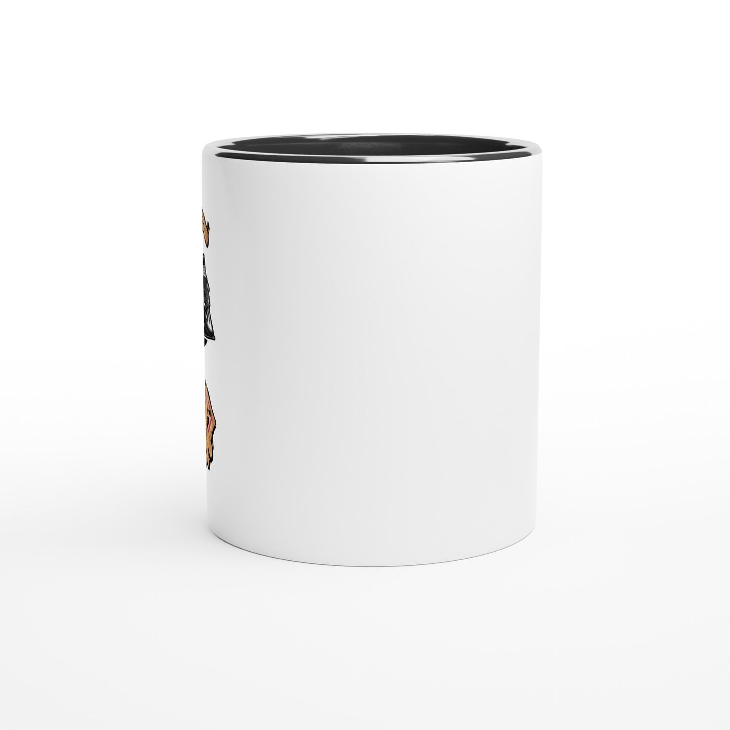 White 11oz Ceramic Mug with Color Inside
