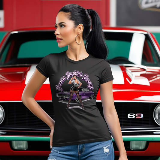 "Grease Junkie's Garage - '69 Charger w/Pinup