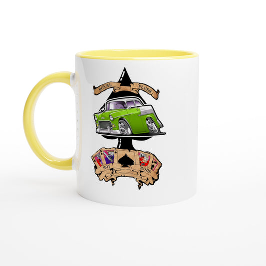 White 11oz Ceramic Mug with Color Inside