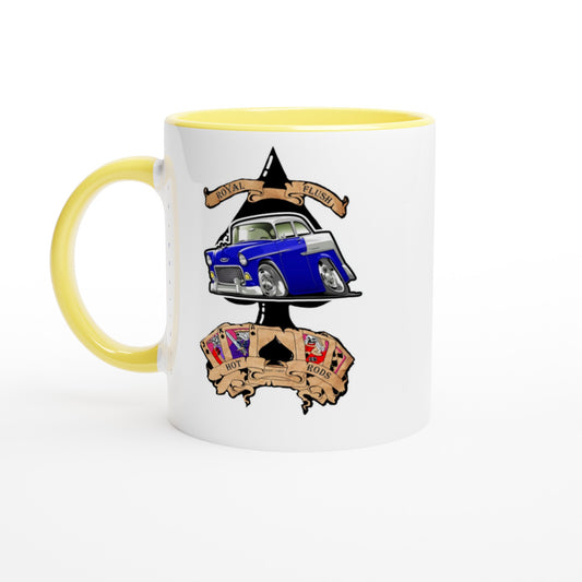 White 11oz Ceramic Mug with Color Inside