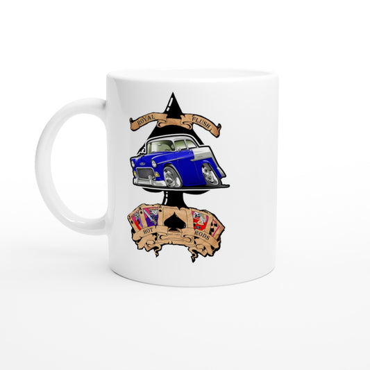 Ace of Spades: Cobalt Blue '55 Chevy BelAir 11oz Coffee Mug