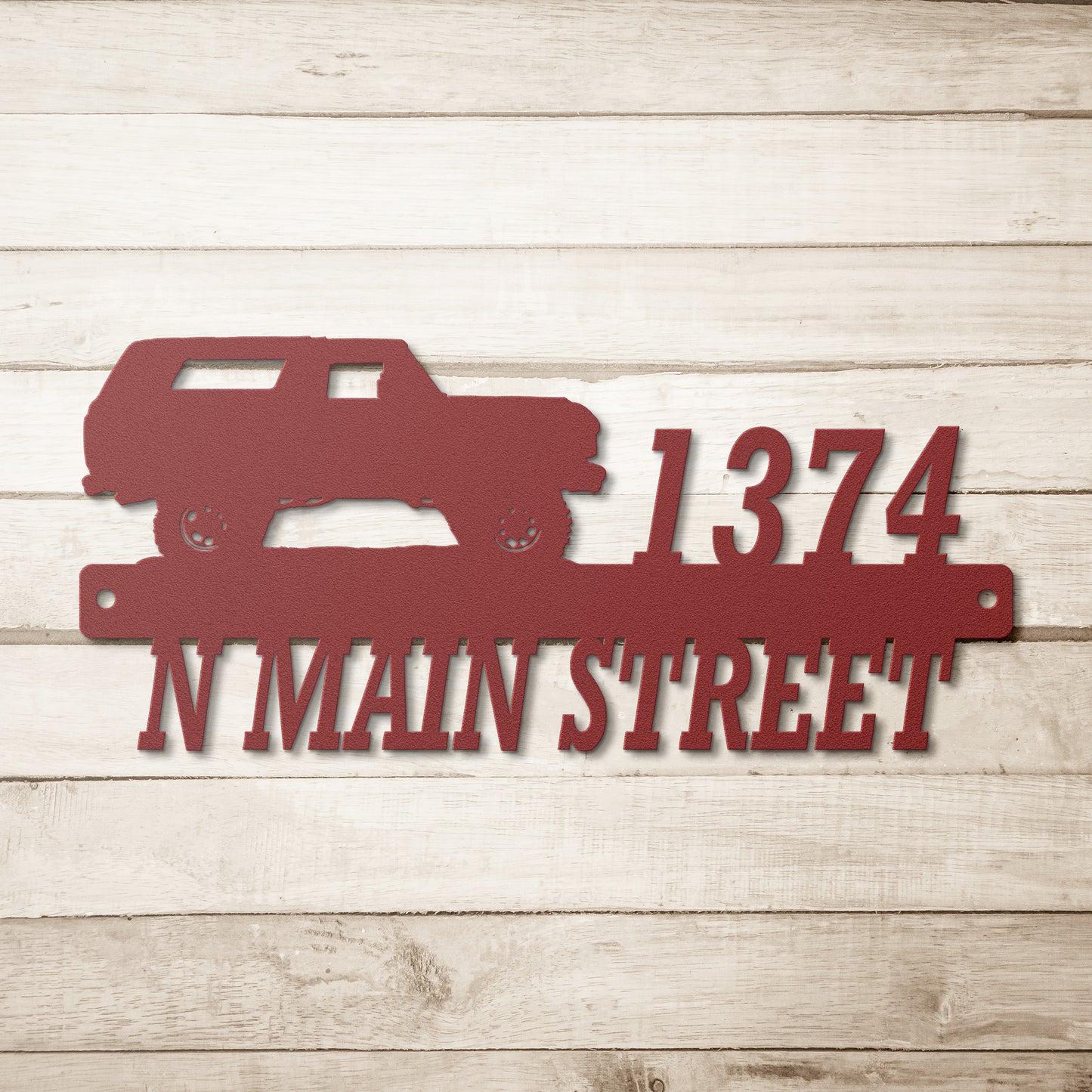 "Custom Metal Address Signs" - '79 Bronco