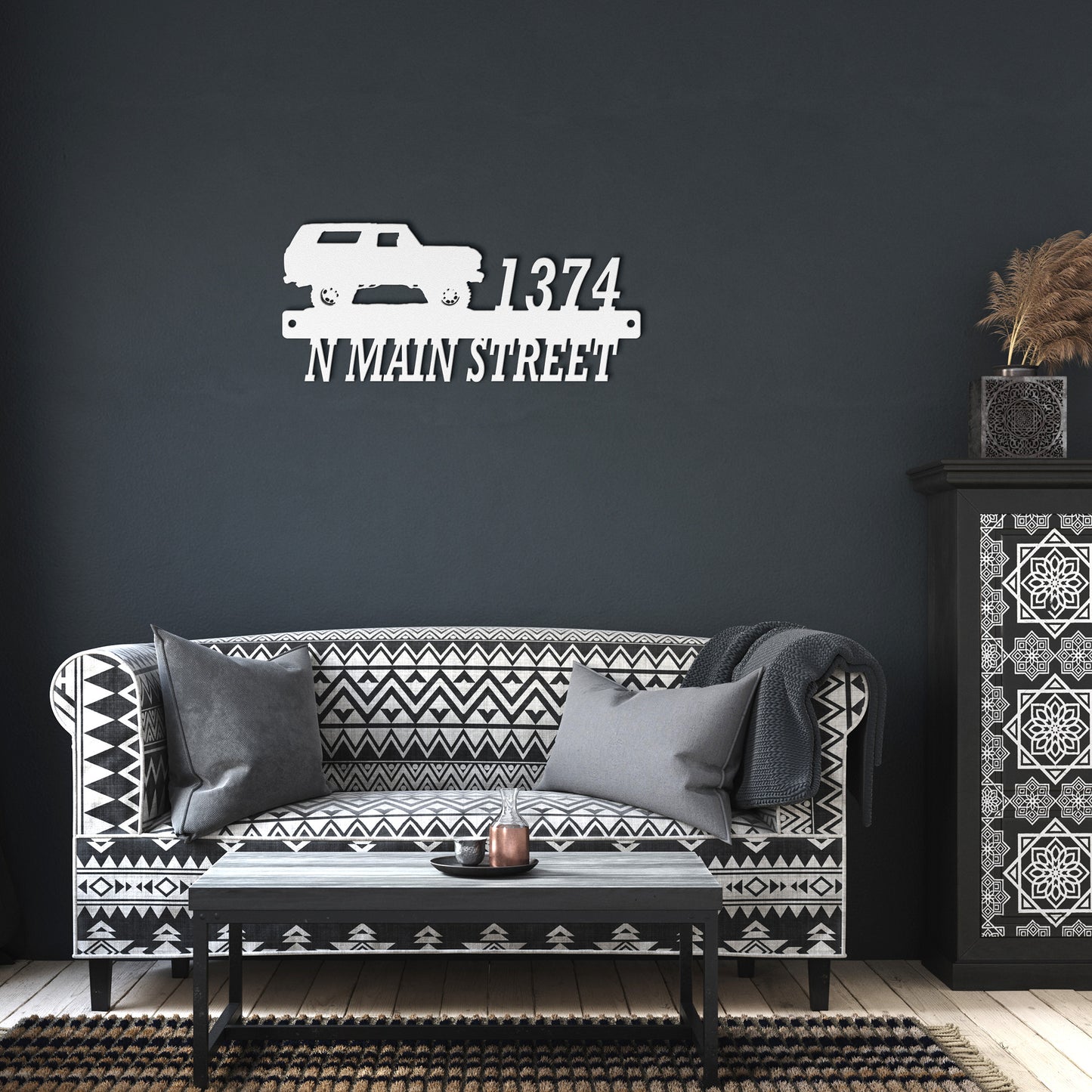 "Custom Metal Address Signs" - '79 Bronco