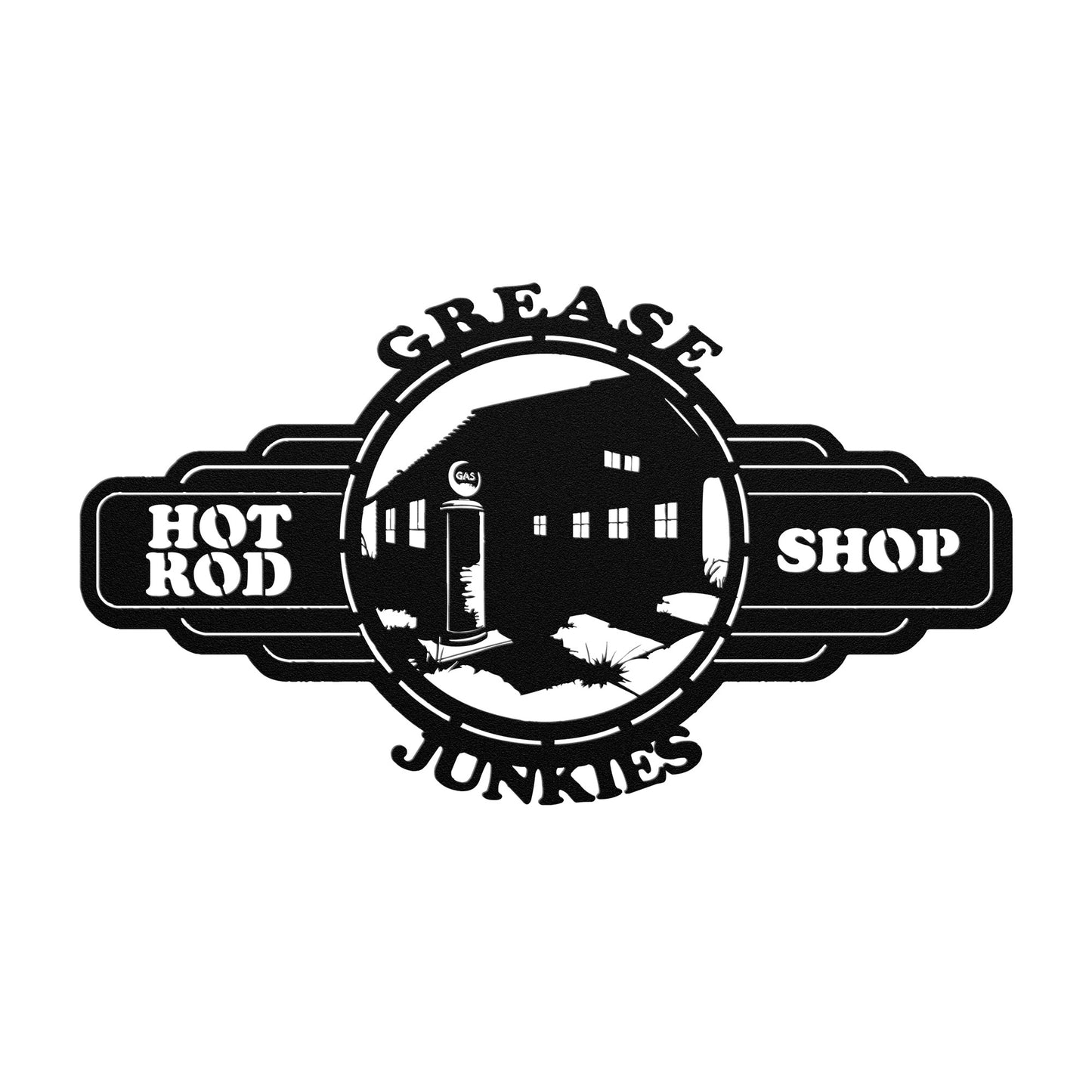 "Custom Metal Sign" - Personalized Hot Rod Shop
