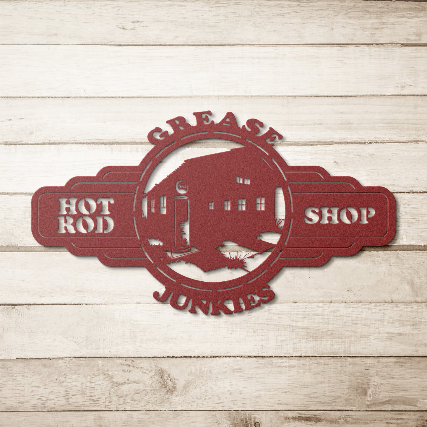 "Custom Metal Sign" - Personalized Hot Rod Shop