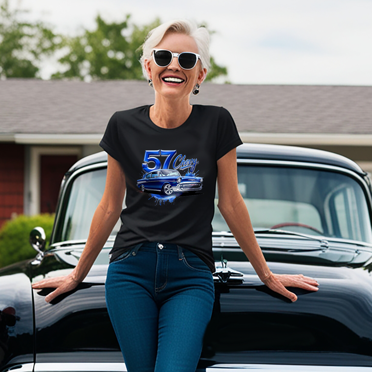 Midnight Blue '57 Chevy Belair