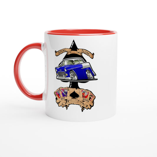 White 11oz Ceramic Mug with Color Inside