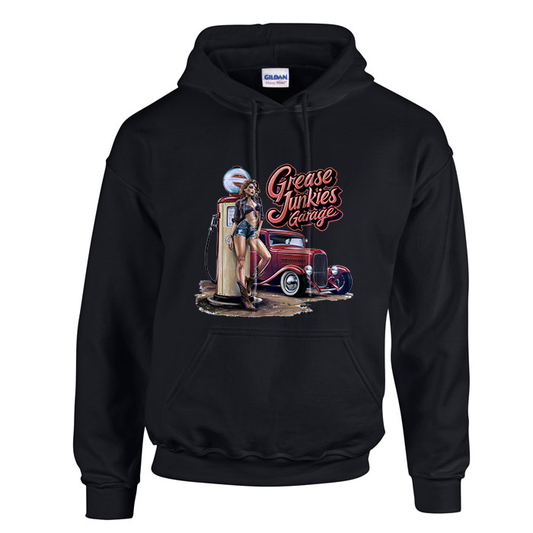 Grease Junkie's Garage - Red 32 Ford Hoodie
