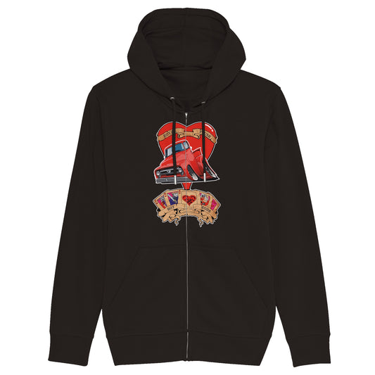 Organic Unisex Zip Hoodie